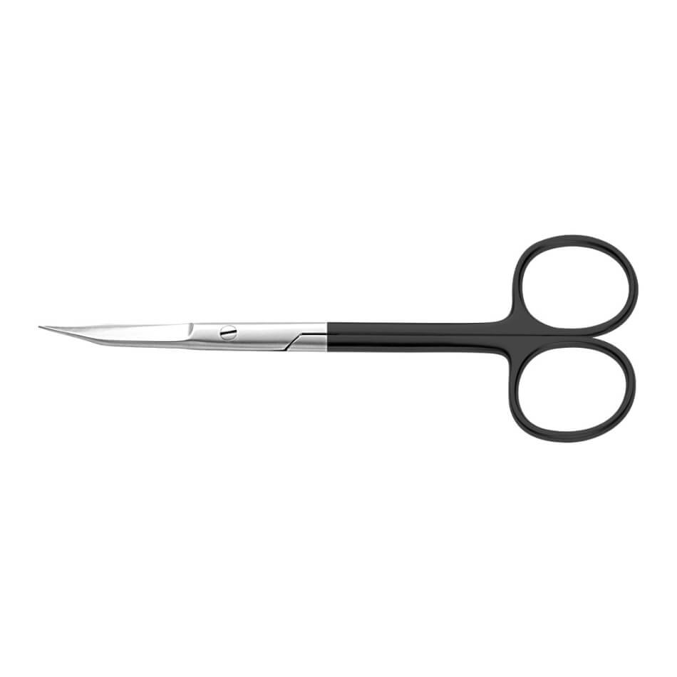 Goldman Fox Serrated Supercut Scissors, 5 in (12.5cm), Curved